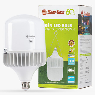 Bóng đèn led trụ nhôm đúc 60w, 80w rạng đông
