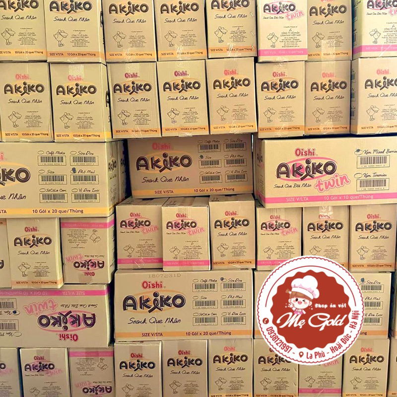 Bánh que Akiko Oishi, snack que nhân các vị