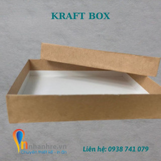 Hộp quà, hộp đựng quà kraft đơn giản với phong cách vintage, trang trọng - INNHANHRE