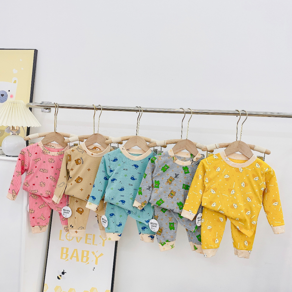 Bộ dài tay bé trai , bộ dài tay bé gái chất Len từ 5kg đến 15kg - JKIDS