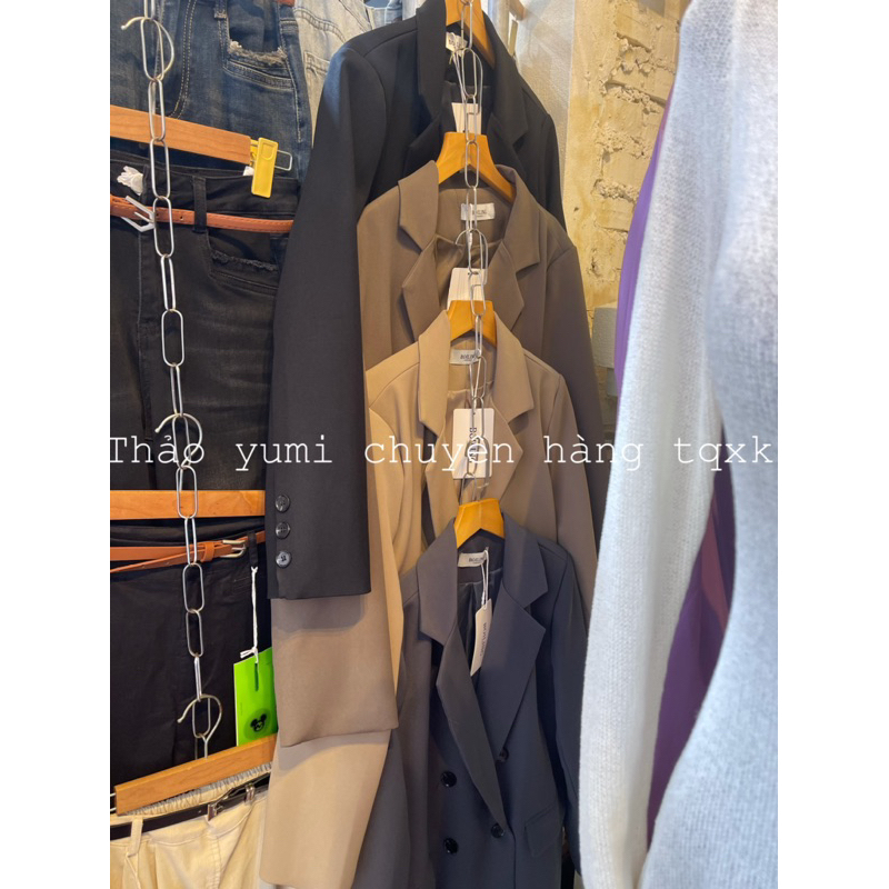 Áo khoác mangto blazer 6 khuy Boiling QC