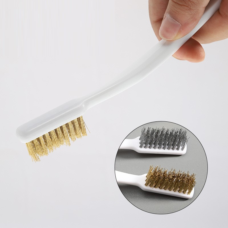 Bàn chải cước kim loại vệ sinh đánh gỉ chi tiết đa năng, mũi in 3D