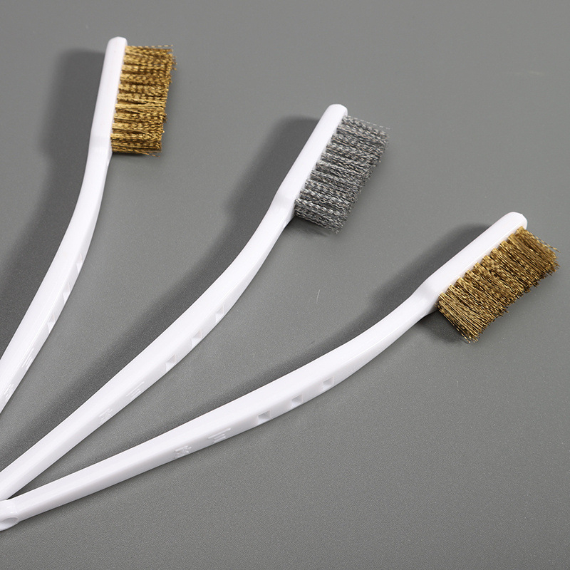 Bàn chải cước kim loại vệ sinh đánh gỉ chi tiết đa năng, mũi in 3D