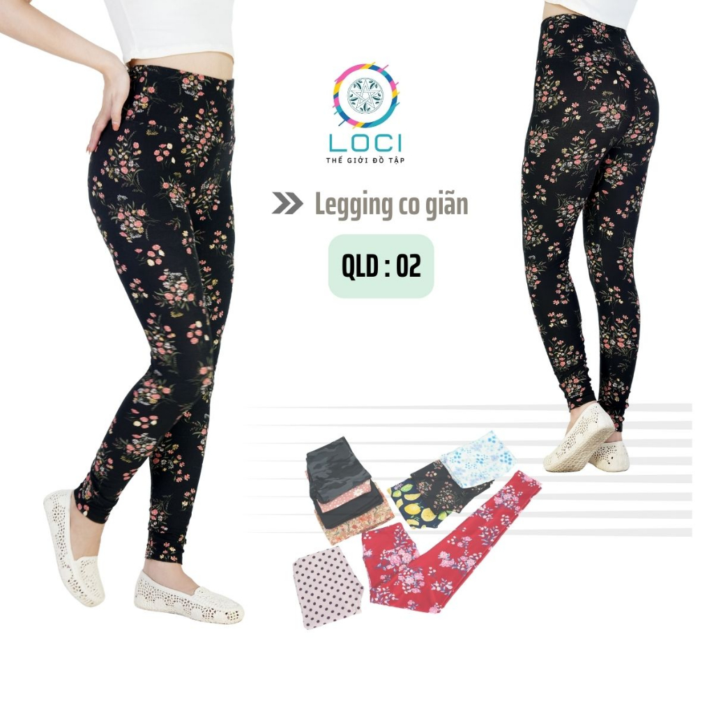Quần Legging Dài - Legging Nữ Bigsize Nhiều Màu Cạp Cao Siêu Co Giãn Mềm Mịn Thoáng Mát - Loci Shop