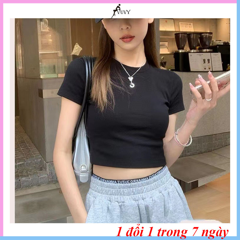 Áo croptop nữ baby tee thun nữ dây rút mặc 2 kiểu ôm body tay ngắn cổ tim sexy thun lạnh co dãn đẹp vintage bigsize A046