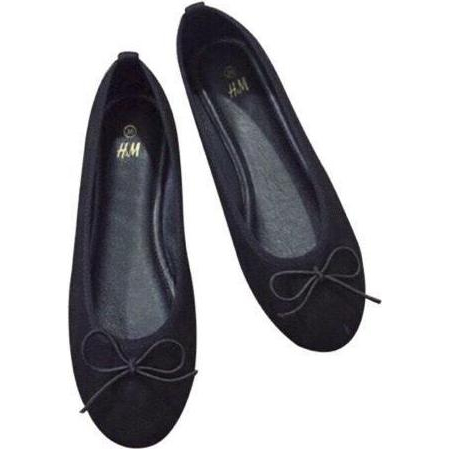 Giày búp bê ,giày bệt H.M da lộn nơ siêu đáng yêu