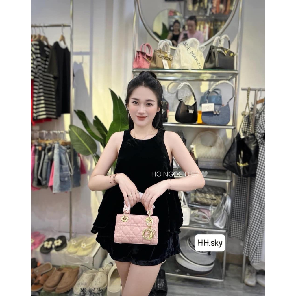 Áo nhung 3 lỗ mèm mịn 2 tầng 4 màu xinh