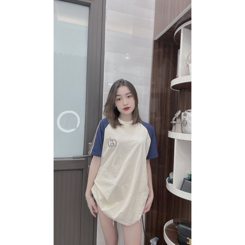 Áo phông GG viền tay