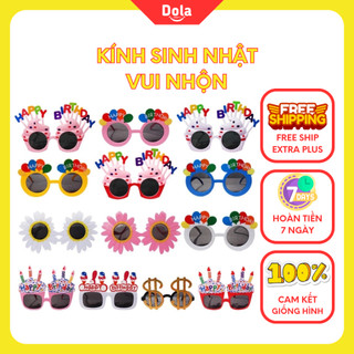 Kính Happy Birthday dùng cho tiệc sinh nhật, chụp ảnh cute hot trend