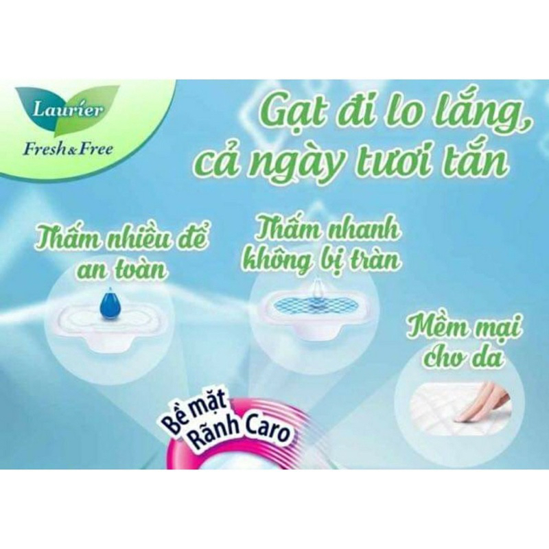Combo 3 gói BVS Fresh&Free có cánh/ko cánh 20miếng