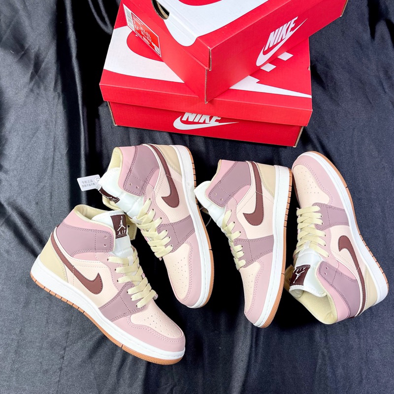 GIÀY A.IR J.D1 MID MILK TEA BROWR 1:1 SC