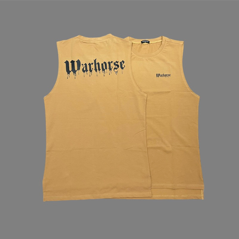 Áo tank top WARHORSE xẻ tà,áo sát nách  COTTON phom thoải mái
