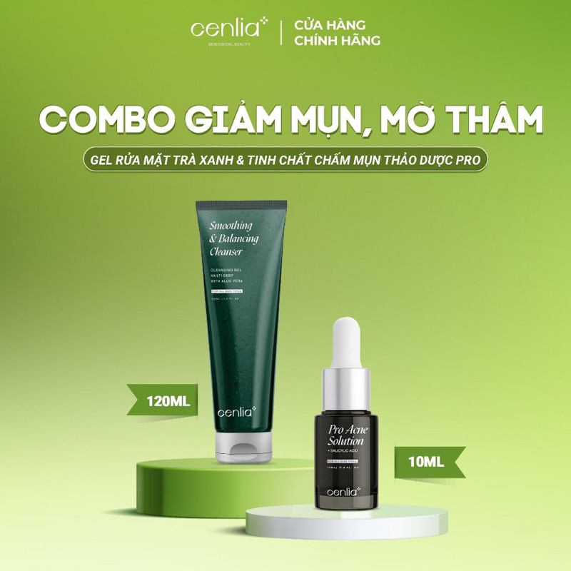 BỘ MỤN CENLIA ANTI-ACNE (BẢN 2023 BAO BÌ XANH)
