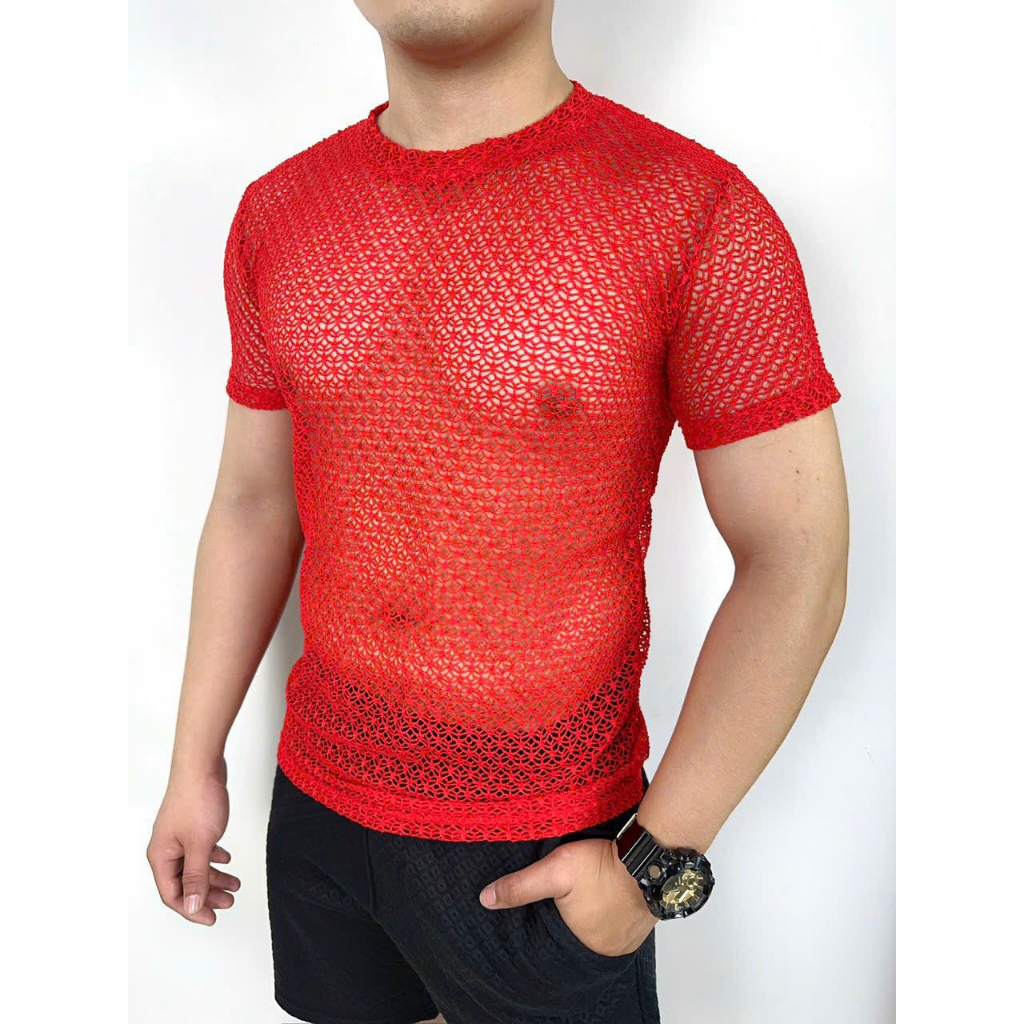 Áo thun lưới nam tay ngắn