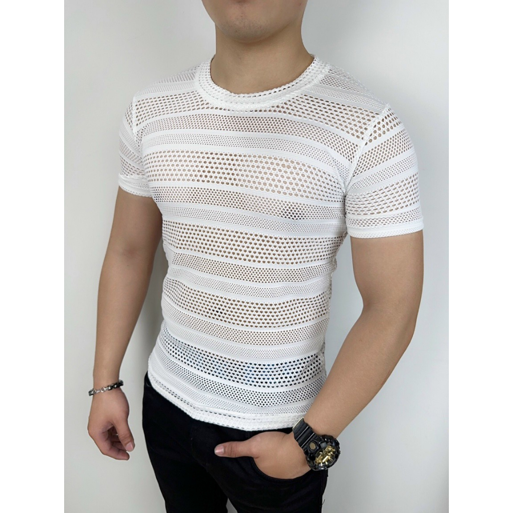 Áo lưới xuyên thấu nam