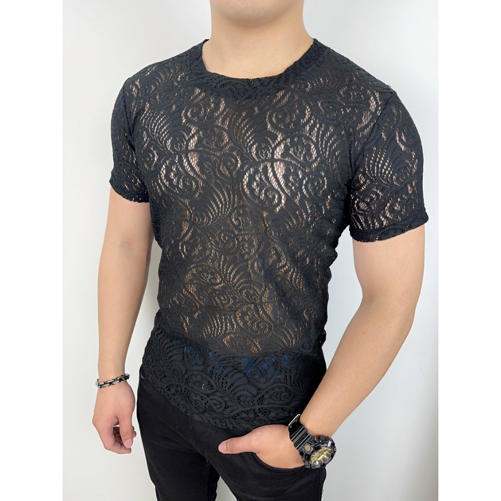 Áo lưới xuyên thấu nam