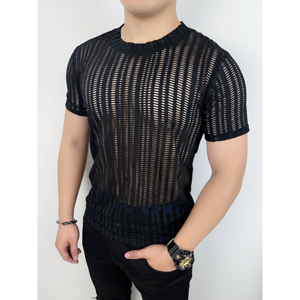 Áo lưới xuyên thấu nam