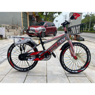 XE ĐẠP TRẺ EM CỠ 12-20 INCH DÀNH CHO BÉ TRAI 3-10 TUỔI (TẶNG KÈM GIỎ XE VÀ GÁC BA GA)