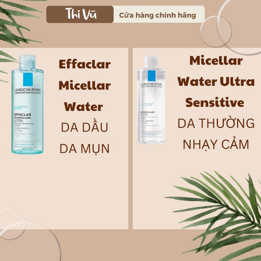 Nước tẩy trang La Roche Posay dành cho da dầu mụn nhạy cảm - Thi Vũ