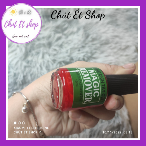 Nước Ủ tháo Phá Gel Sơn Phá gel Magic Remover đỏ 15ml