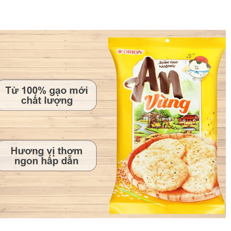 Bánh gạo nướng Orion An Vừng chính hãng gói 115,2g