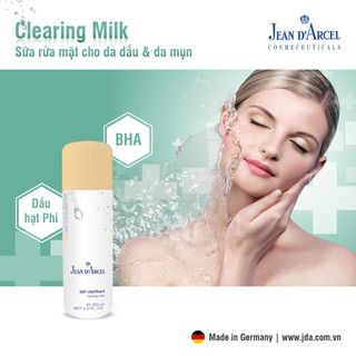 Sữa rửa mặt cho da dầu và mụn JDA JEAN D'ARCEL Clearing Milk J01