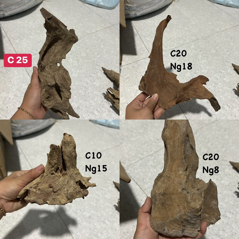 Lũa mini size 10-25cm trang trí bể cá, trồng cây