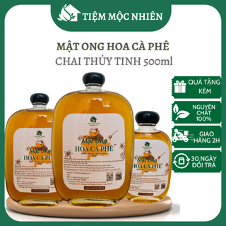 Mật ong hoa cà phê, mật ong nguyên chất hoa cà phê chai thủy tinh - Tiệm Mộc Nhiên