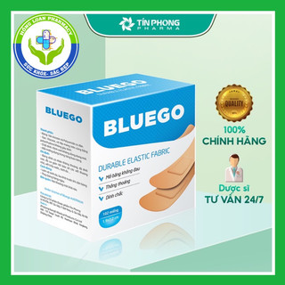 Băng cá nhân bluego hộp 102 miếng, 30 miếng độ dính cao