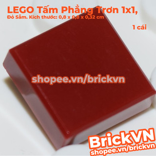 [1 Cái] LEGO Tấm Phẳng Trơn 1x1, Đỏ Sẫm / Đỏ Đô ID 4550169 3070