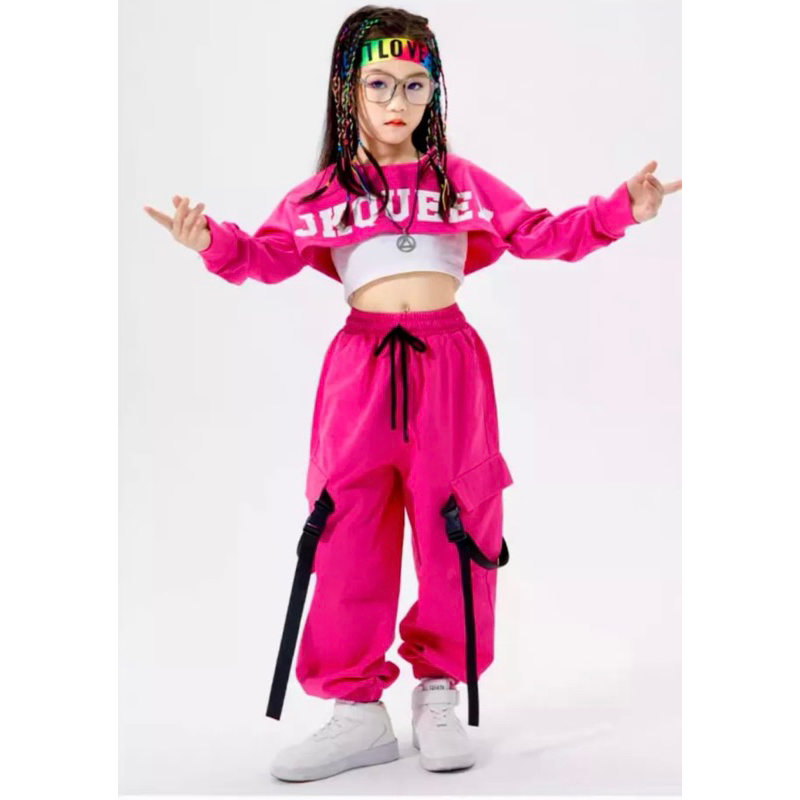 Bộ đồ bé gái phong cách hip hop chuẩn ảnh 10/30kg