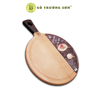 Thớt Gỗ Beech Tay Cầm Tròn Dai 34, 37, 40 cm  - Đồ Gỗ Nhà Bếp Thương Hiệu Trường Sơn