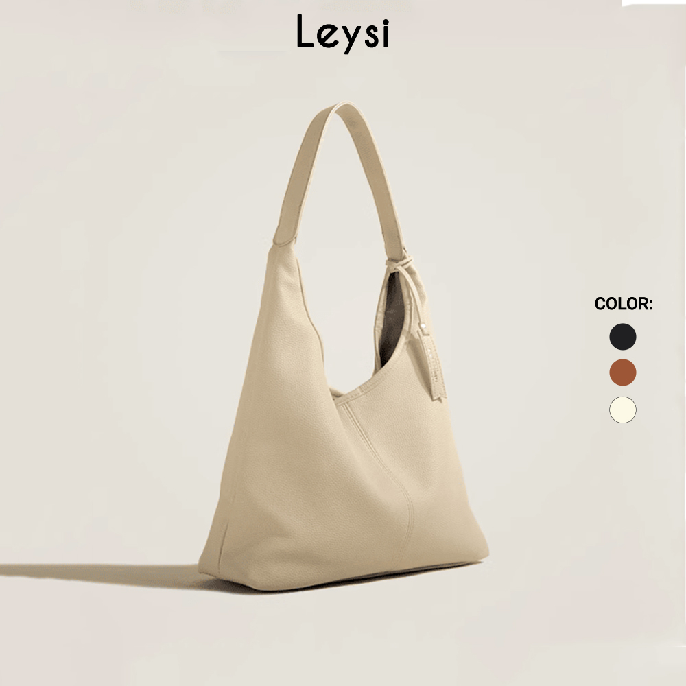 Túi tote da thu đông 2023 thời trang mẫu mới vintage Leysi A58T