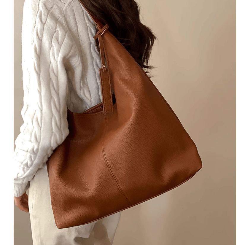 Túi tote da thu đông 2023 thời trang mẫu mới vintage Leysi A58T