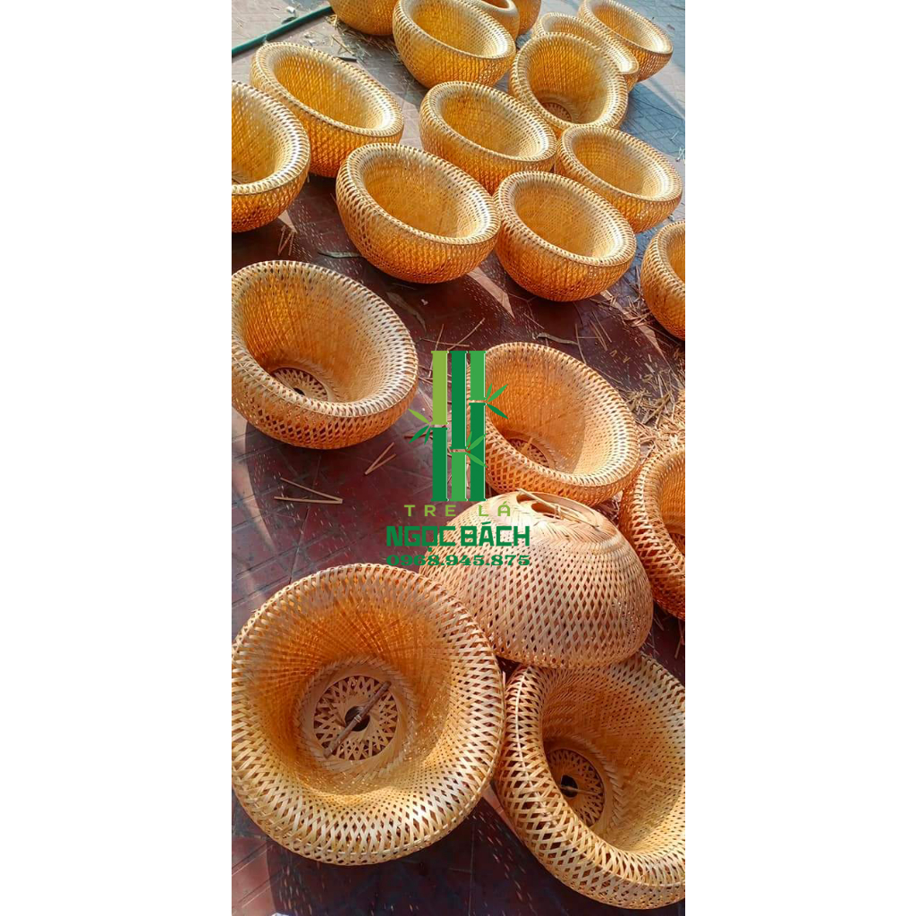 Đèn Lồng Mây Tre 2 Lớp - Đèn Mây Tre Trang Trí