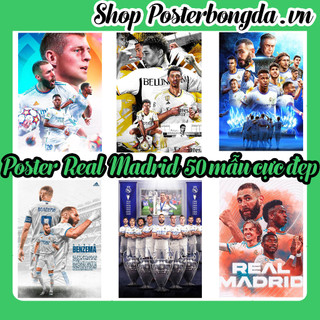Poster Real Madrid Cực Đẹp, Ảnh Dán Tường Real Madrid, Poster Bóng Đá Có In Theo Yêu Cầu
