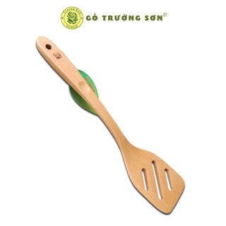 Sạn Gỗ TL39 Cán Dài 3 Rãnh Chiên Xào Thức Ăn ( 35 x 8 cm ) - Đồ Gỗ Nhà Bếp Thương Hiệu Trường Sơn