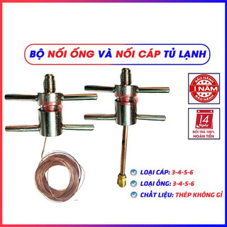 Bộ nối cáp và nối ống nhanh cho tủ lạnh, máy lạnh phi 3-4 5-6