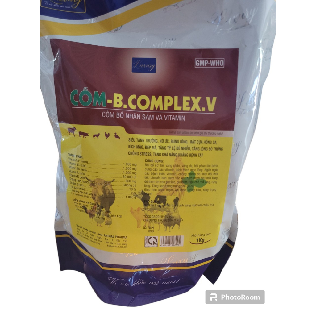 Bcomlex cốm 1kg 10(1), bổ cốm nhân sâm và vitamin
