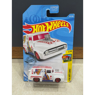 Xe mô hình đồ chơi hotwheels 1:64 - bộ bài - '56 ford f-100