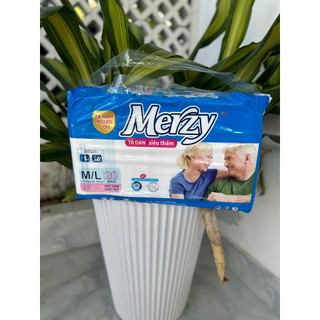 Tã người lớn merzy m/l 20 miếng tã dán người già cho người dưới 70kg