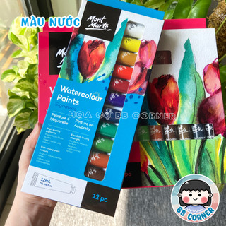 Màu nước Mont Marte dạng tuýp 12ml các set 12-24 màu.
