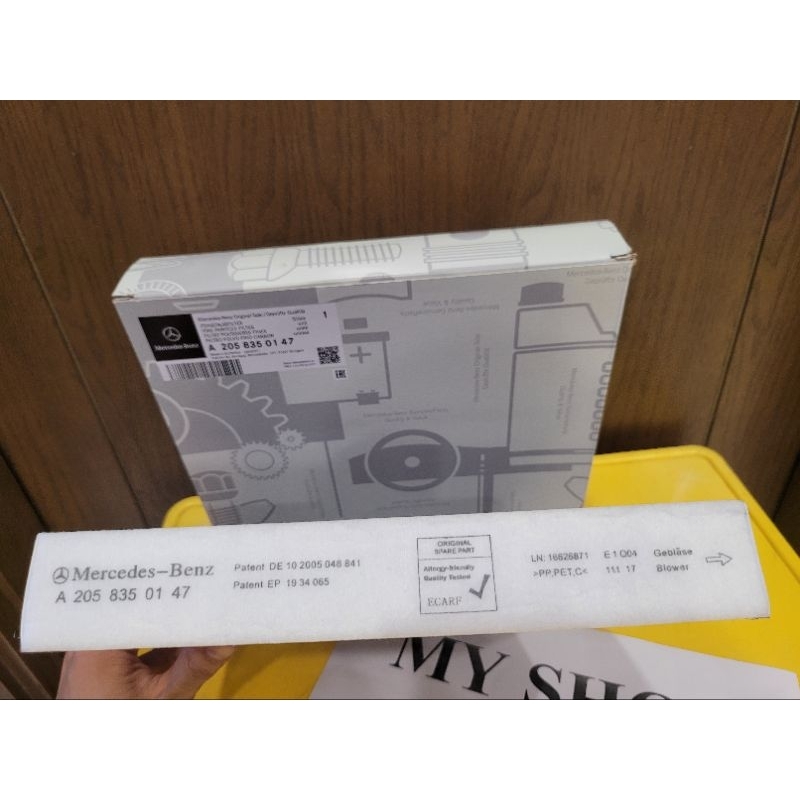 Lọc gió điều hoà Mercedes than hoạt tính Mercedes C200 C250 C300 E200 E220 E250 GLC200 GLC300... W205 A2058350147