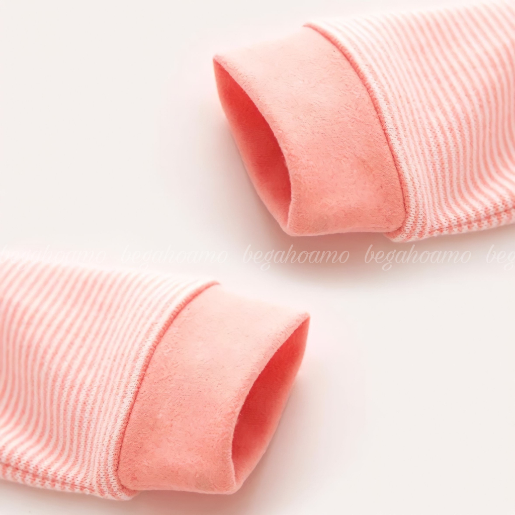 Bộ cotton lông nhung kẻ ngang QCCC