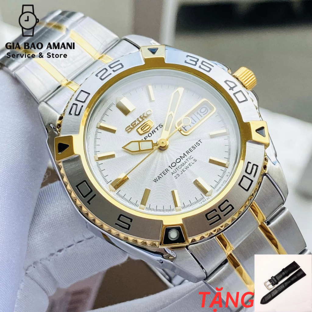 Đồng Hồ Nam SEIKO 5 Sports SNZB24J1 Chính Hãng Tặng Dây Da Cao Cấp