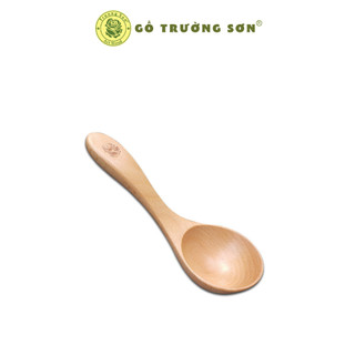 Muỗng Gỗ Ăn Súp, Cháo Nhỏ M06A Đầu Tròn To 13Cm - Đồ Gỗ Nhà Bếp Thương Hiệu Trường Sơn