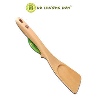 Sạn Gỗ TL37 Xẻng Lật Đảo Trở Chiên Xào Cáng Dài Có Đế Chân ( 31 x 8.5 cm ) - Đồ Gỗ Nhà Bếp Thương Hiệu Trường Sơn