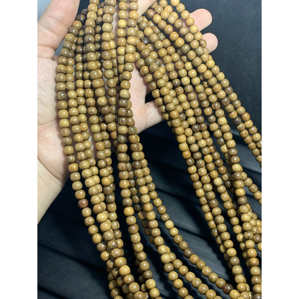 Vòng Tay Chuỗi Hạt Gỗ Bách Xanh Cao Cấp Dành Cho Nam Nữ . size 12-16 li