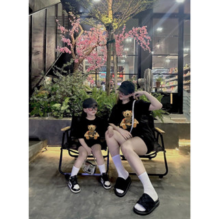 Áo thun gấu london bbr cho bé trai , gái , áo phông dáng rộng unisex , áo  cho mẹ và bé Kid_genz