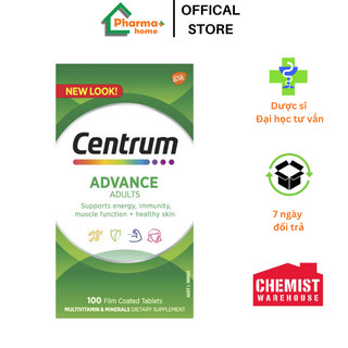 Vitamin tổng hợp Centrum Advance For Adults của Úc, 100 viên